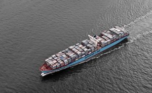 Maersk line container ship