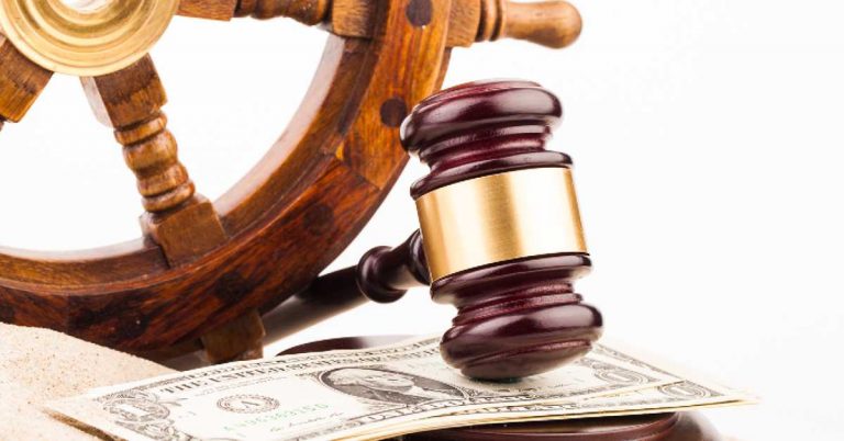 judge gavel money marine maritime law winning stamping out corruption bribery