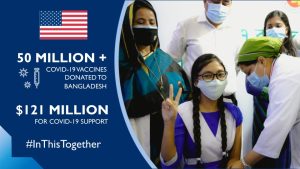 U.S. Covid-19 vaccine donations to Bangladesh surpass 50 million doses