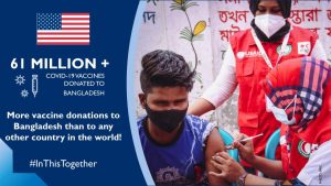 Bangladesh now largest recipient of U.S. COVID-19 vaccine donations