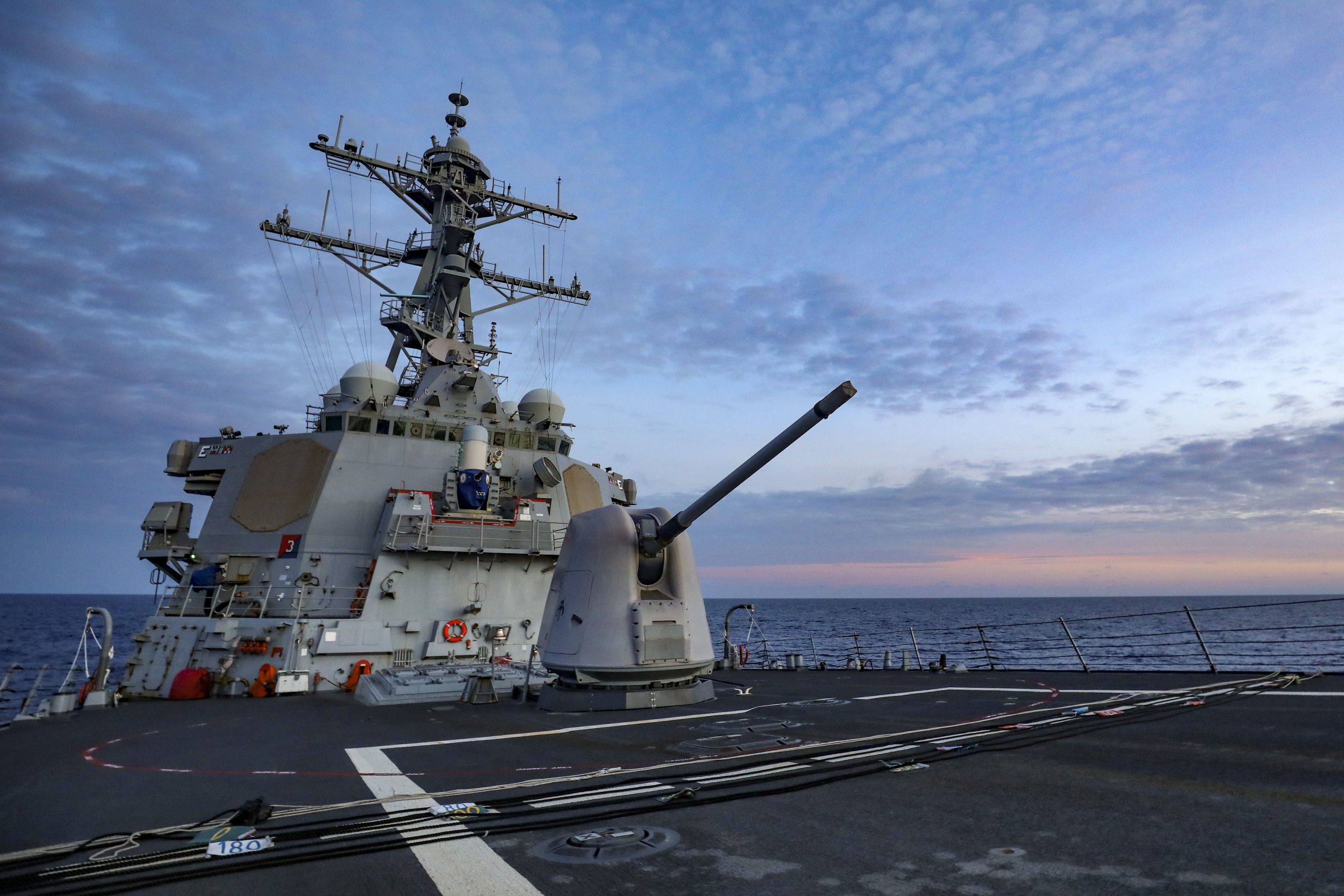 U.S. destroyer challenges China’s unlawful, excessive claim of South China Sea