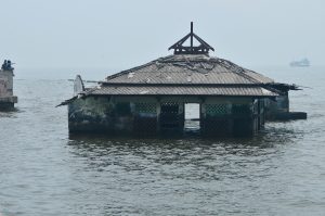 View of an abandoned mosque, caused by sea level rising in Jakarta, Indonesia, January 16, 2022.
