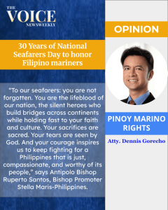 30 Years of National Seafarers Day to honor Filipino mariners – The Voice Newsweekly
