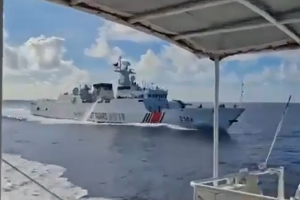 Chinese vessels collide while pursuing Philippine boat in South China Sea