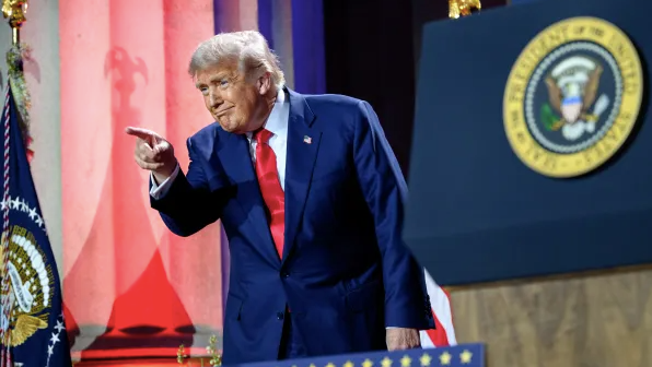 Man points finger into ether