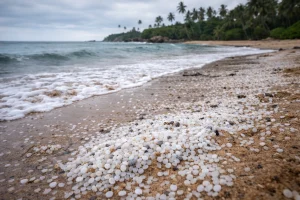 Nurdle Pollution Crisis Uncovered on Sri Lanka’s Coastline After Major Maritime Disasters