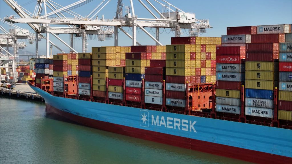 Maersk, a bellwether for global trade, pops on Trump's tariff pause