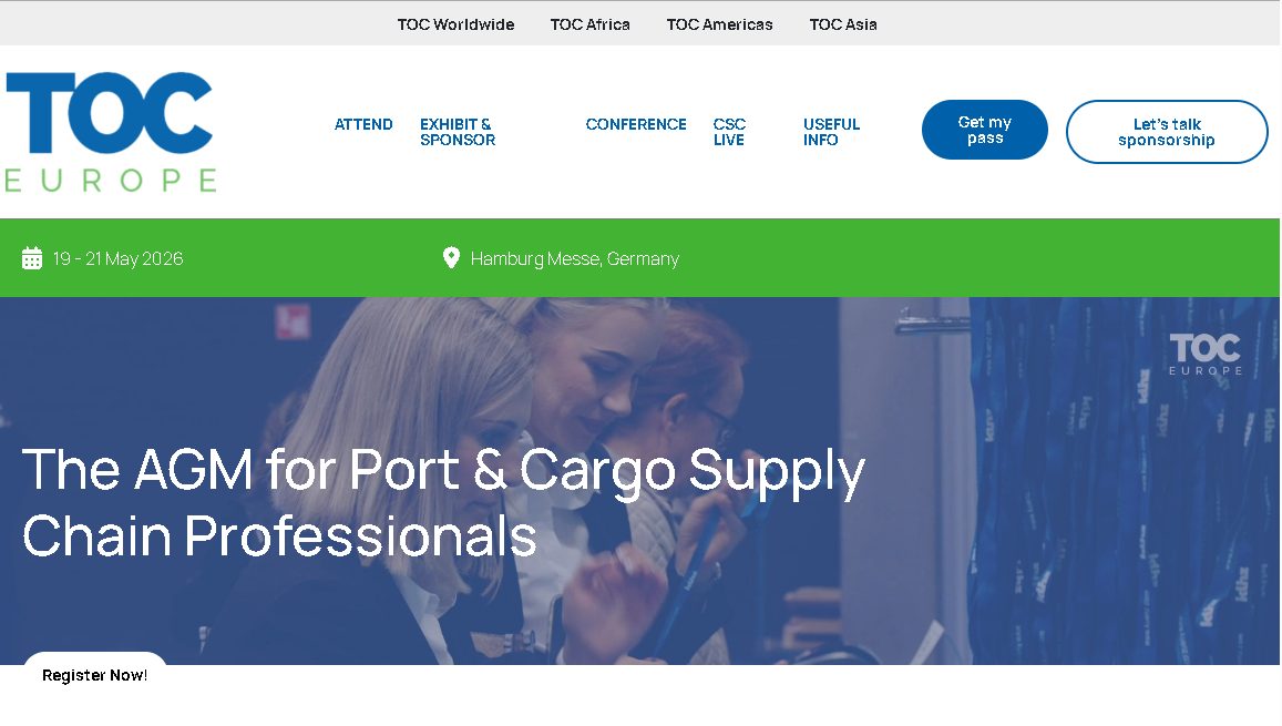 TOC Europe 2026 – Port & Terminal Conference & Exhibition
