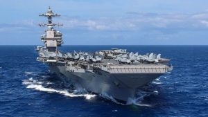 Minor fire breaks out aboard US supercarrier in Red Sea, 2 sailors injured