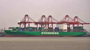 Firefighters contain blaze on Evergreen boxship in Singapore